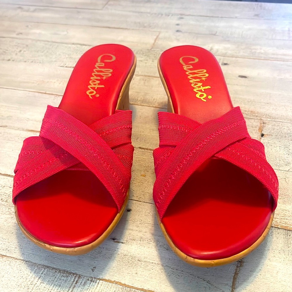 Red sandals